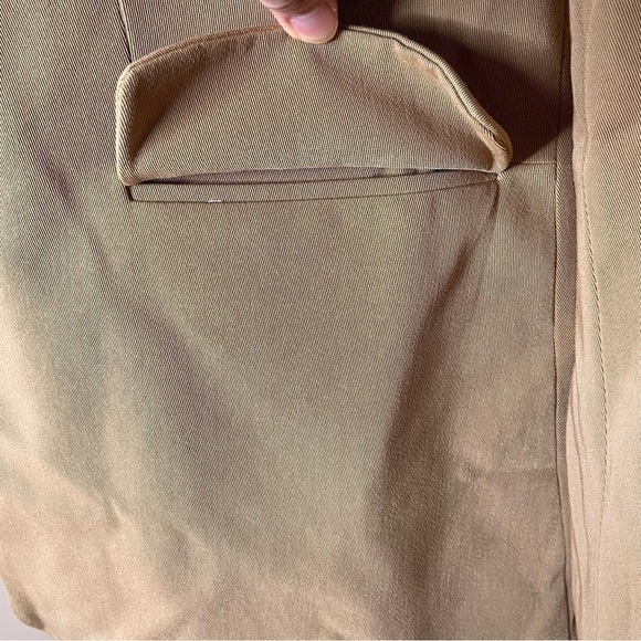 New Danielle Bernstein Tan Notched Lapel Blazer US L - Picture 5 of 7